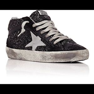 black sparkle golden goose